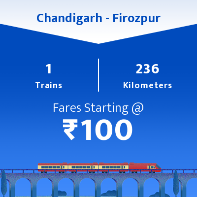 Chandigarh To Firozpur Trains